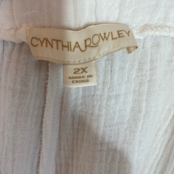 Cynthia Rowley Ultra Soft Crop Length Wide Leg Pants-2X - Picture 3 of 6